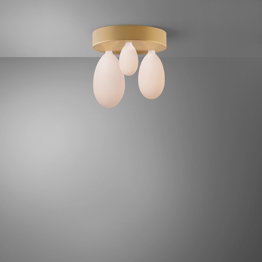 [DAY-810160.00A] DAYLIGHT 810160.00A | KIT ROSONE GIOCONDA ORO 3XE27 400XH80MM MAMMAMIA POR
