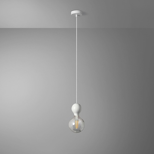 [DAY-810086.00A] DAYLIGHT 810086.00A | ELBA PENDEL BALL WHITE G125 CLEAR