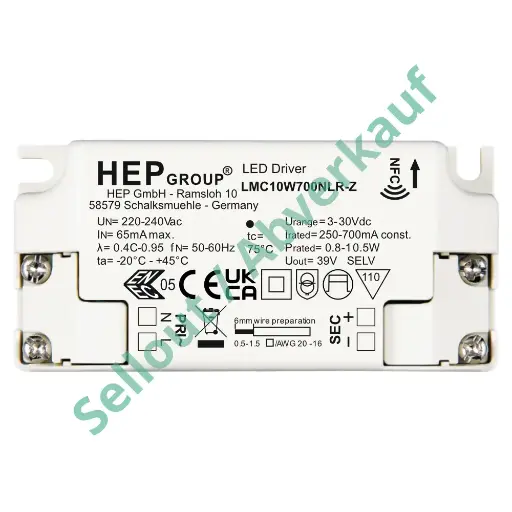 [HEP-11003000141] HEP 11003000141 | LMC 10W 250-700 MA NFC LMC10W700NLR-Z