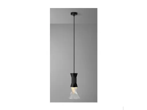 [DAY-810381.00A] DAYLIGHT 810381.00A | PENDEL CIRCA-DIANA   E27 NERO 1,5M CAVO NERO