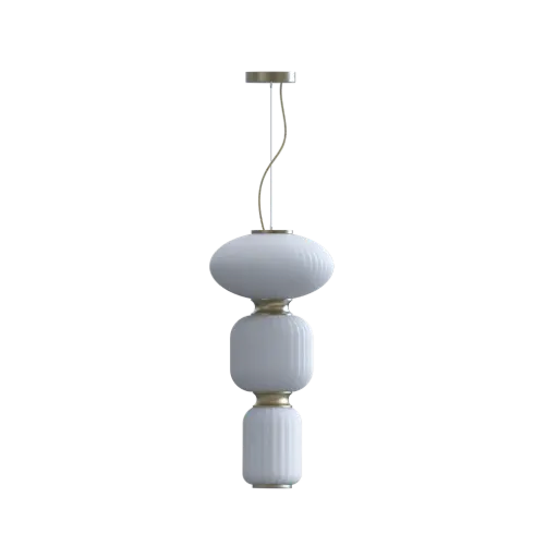 [ROB-12434] ROBIN 12434 | WHITEBERRIES PENDANT TRIO - GOLD - 2700°K
