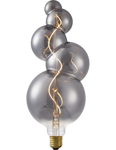 [SPL-LF023911303] SPL LIGHTING LF023911303 | LED E27 FILA XXL FLEX BUBBLE-5 125X325 230V 100LM 4W 822 AC SMOKE DIM