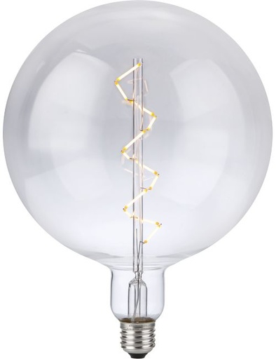 [SPL-LX023899802] SPL LIGHTING LX023899802 | LED E27 FILAMENT XXL GLOBE SPIRAL G200X262 230V 580LM 6W 2500K 925 360° AC CLEAR DIMMABLE