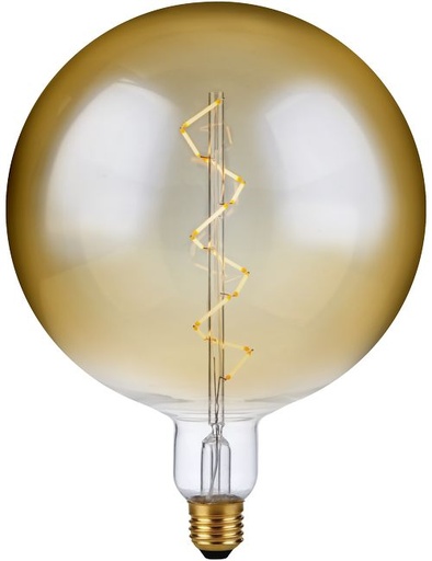 [SPL-LX023899805] SPL LIGHTING LX023899805 | LED E27 FILAMENT XXL GLOBE SPIRAL G200X262 230V 550LM 6W 2500K 925 360° AC GOLD DIMMABLE