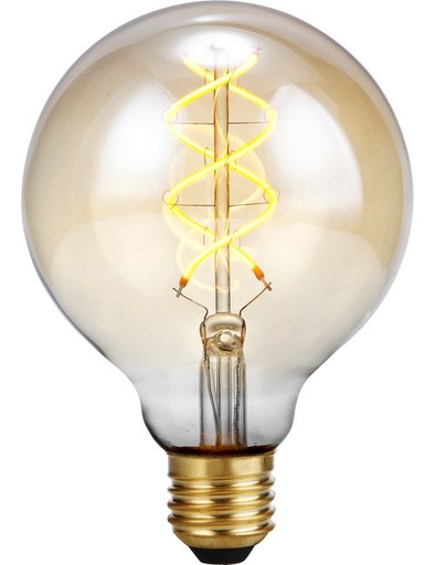 [SPL-LX032795505] SPL LIGHTING LX032795505 | LED E27 FILAMENT FLEX DH GLOBE G95X135MM 230V 460LM 5W 2200K 822 360° AC GOLD 3 STEP DIMMABLE