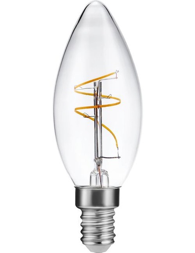 [SPL-LS149115022] SPL LIGHTING LS149115022 | LED E14 SLIM FLEX FILAMENT CANDLE C35X98MM 230V 150LM 1.5W 2200K 922 360° AC CLEAR NON-DIMMABLE