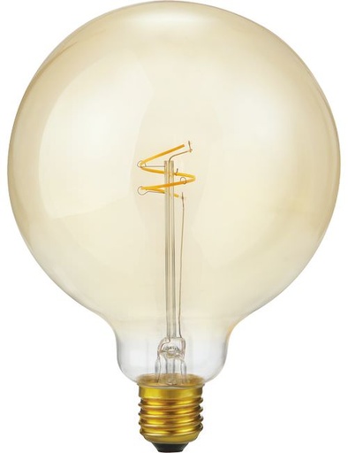 [SPL-LS272547022] SPL LIGHTING LS272547022 | LED E27 SLIM FLEX FILAMENT GLOBE G125X170MM 230V 470LM 4.2W 2200K 922 360° AC GOLD DIMMABLE