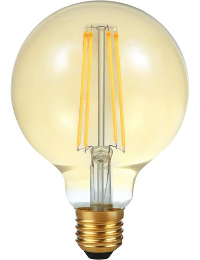 [SPL-LX023881605] SPL LIGHTING LX023881605 | LED E27 FILAMENT GLOBE G95X135MM 230V 500LM 5.5W 2000K 920 360° AC GOLD DIMMABLE
