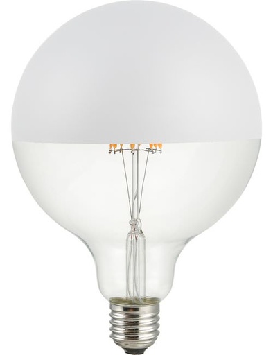 [SPL-LX023825832] SPL LIGHTING LX023825832 | LED E27 FILAMENT GLOBE TOP MIRROR G125X180MM 230V 550LM 6.5W 2500K 925 360° AC WHITE DIMMABLE