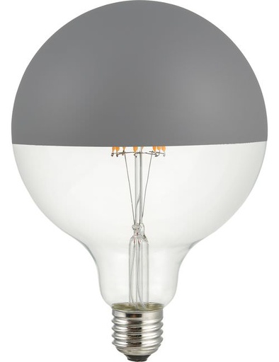 [SPL-LF023825842] SPL LIGHTING LF023825842 | LED E27 FILAMENT GLOBE TOP MIRROR G125X180MM 230V 470LM 6.5W 2500K 925 360° AC GREY DIMMABLE