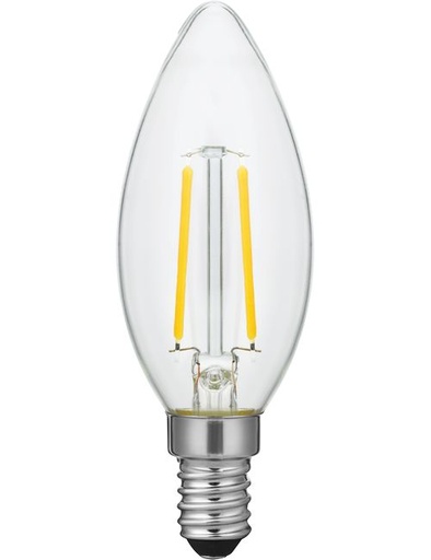 [SPL-LX023841509] SPL LIGHTING LX023841509 | LED E14 FILAMENT CANDLE C35X100MM 230V 120LM 2W 2200K 922 360° AC CLEAR DIMMABLE