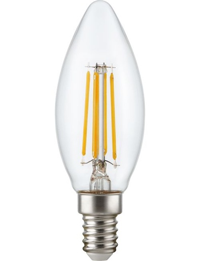 [SPL-LT149147027] SPL LIGHTING LT149147027 | LED E14 FILAMENT CANDLE C35X100MM 230V 470LM 4.7W 2700K 927 360° AC CLEAR DIMMABLE