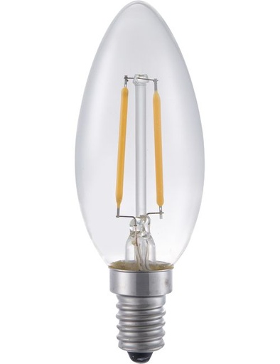 [SPL-L149125027] SPL LIGHTING L149125027 | LED E14 FILAMENT CANDLE C35X97MM 230V 250LM 2.8W 2700K 827 360° AC CLEAR DIMMABLE