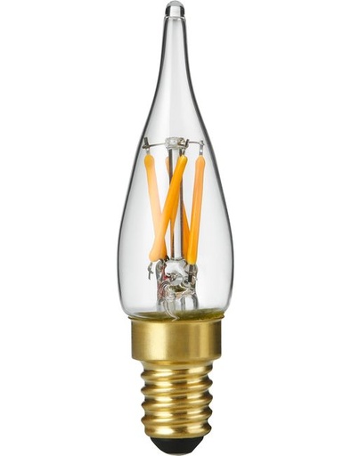 [SPL-LX142322859] SPL LIGHTING LX142322859 | LED E14 FILAMENT MINI TIP CANDLE C23X85MM 230V 80LM 1.5W 1900K 919 360° AC CLEAR DIMMABLE