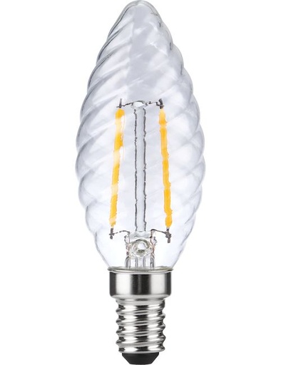 [SPL-LX023811509] SPL LIGHTING LX023811509 | LED E14 FILA TWISTED CANDLE C35X100 230V 120LM 2W 922 AC CLEAR DIM
