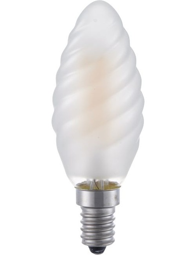[SPL-LF023810301] SPL LIGHTING LF023810301 | LED E14 FILAMENT TWISTED CANDLE C35X100MM 230V 320LM 4W 2500K 925 360° AC FROSTED DIMMABLE