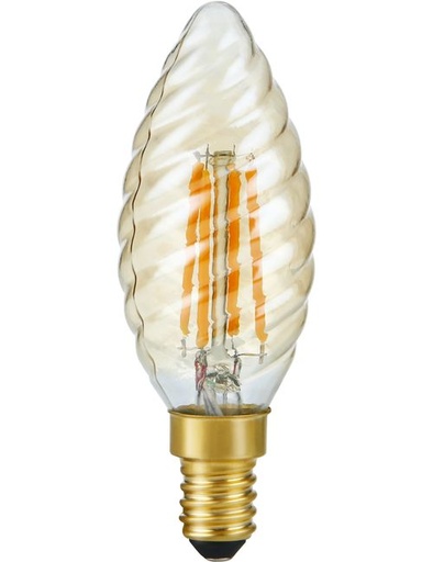 [SPL-LX023810305] SPL LIGHTING LX023810305 | LED E14 FILA TWISTED CANDLE C35X100 230V 250LM 4W 922 AC GOLD DIM