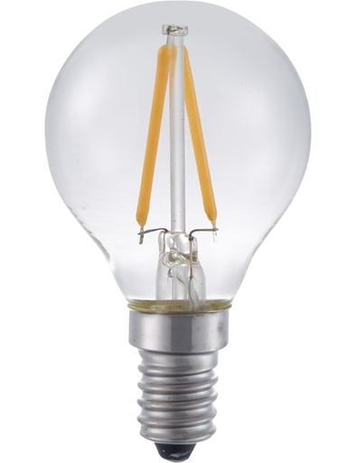 [SPL-LF023831502] SPL LIGHTING LF023831502 | LED E14 FILAMENT BALL G45X75MM 230V 120LM 2W 2500K 925 360° AC CLEAR DIMMABLE