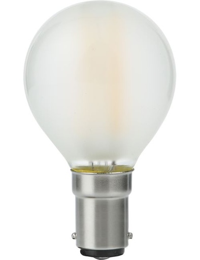 [SPL-LX024030301] SPL LIGHTING LX024030301 | LED BA15D FILAMENT BALL G45X75MM 230V 360LM 4W 2500K 925 360° AC FROSTED DIMMABLE