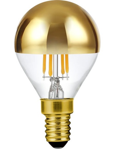 [SPL-LX023871312] SPL LIGHTING LX023871312 | LED E14 FILAMENT BALL TOP MIRROR G45X75MM 230V 250LM 4W 2500K 925 360° AC GOLD DIMMABLE