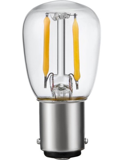 [SPL-LX024026502] SPL LIGHTING LX024026502 | LED BA15D FILAMENT PYGMY P26X56MM 230V 140LM 1.5W 2500K 925 360° AC CLEAR NON-DIMMABLE