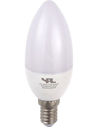 [SPL-L149125001] SPL LIGHTING L149125001 | LED E14 DIMTOWARM CANDLE C37X105MM 230V 250LM 4W 2000-2700K 920-927 270° AC OPAL DIMMABLE