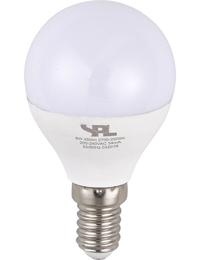 [SPL-L147225001] SPL LIGHTING L147225001 | LED E14 DTW BALL G45X78 230V 250LM 4W 920-927 200° AC OPAL DIM