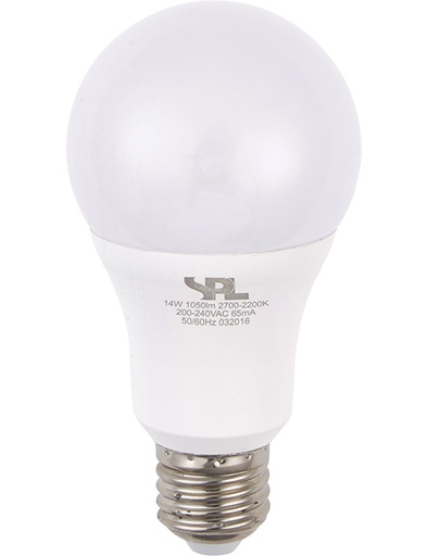 [SPL-L276505501] SPL LIGHTING L276505501 | LED E27 DIMTOWARM GLS A65X128MM 230V 1050LM 14W 2000-2700K 920-927 270° AC OPAL DIMMABLE