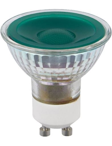 [SPL-L641770503-1] SPL LIGHTING L641770503-1 | LED GU10 MR16 GLASS 50X54MM 230V 5W 38° AC GREEN DIMMABLE