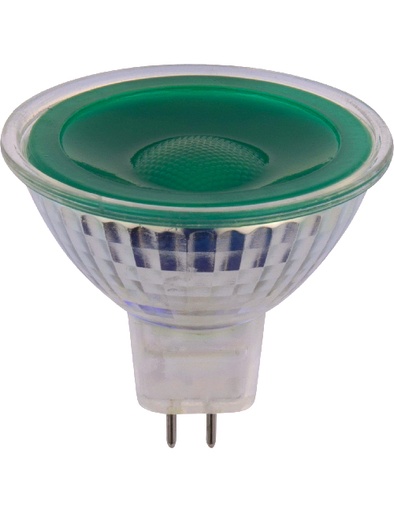 [SPL-L642790593-1] SPL LIGHTING L642790593-1 | LED GU5.3 MR16 GLASS 50X47.5MM 12V 5W 38° AC/DC GREEN NON-DIMMABLE