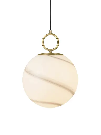 [HALO-745593] HALO DESIGN 745593 | STOCKHOLM - PENDANT LAMP Ø24 - MARBLE GREY IP20