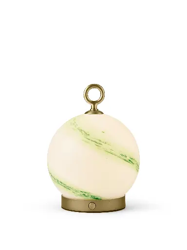 [HALO-745715] HALO DESIGN 745715 | STOCKHOLM - PORTABLE TABLE LAMP Ø15 - MARBLE GREEN 2700K 2,5W DIMMABLE IP44