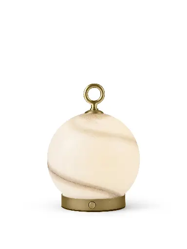 [HALO-745692] HALO DESIGN 745692 | STOCKHOLM - PORTABLE TABLE LAMP Ø15 - MARBLE GREY 2700K 2,5W DIMMABLE IP44