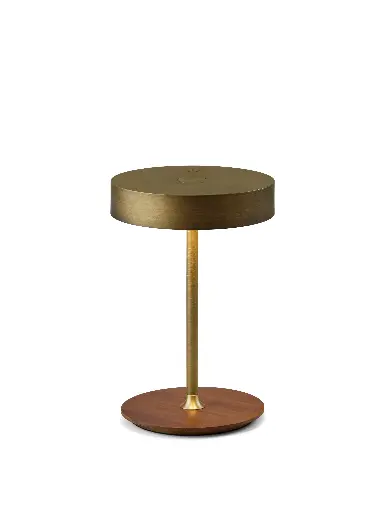 [HALO-745784] HALO DESIGN 745784 | ON THE MOVE - PORTABLE TABLE LAMP Ø13 - ANTIQUE BRASS 3000K 2,5W DIMMABLE IP20