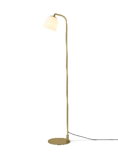 [HALO-745418] HALO DESIGN 745418 | ROOM 49 FLOOR LAMP Ø15 OPAL / ANTIQUE BRASS IP20