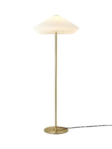 [HALO-745050] HALO DESIGN 745050 | PARIS - FLOOR LAMP Ø56 - CLEAN WHITE / ANTIQUE BRASS IP20