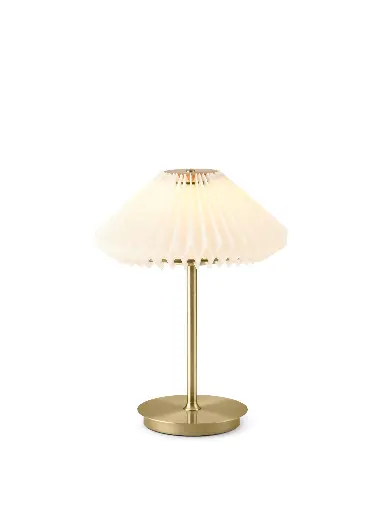 [HALO-744930] HALO DESIGN 744930 | PARIS TO GO - PORTABLE TABLE LAMP Ø22 - CLEAN WHITE / ANTIQUE BRASS 2700K 2,5W DIMMABLE IP20