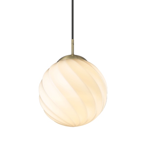 [HALO-739349] HALO DESIGN 739349 | TWIST PENDANT Ø25CM E27 BALL ANTIQUE BRASS IP20