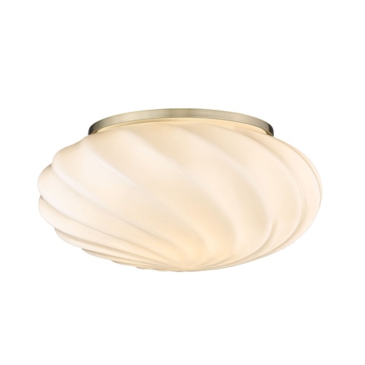 [HALO-739523] HALO DESIGN 739523 | TWIST WALL/CEILING Ø25 - OPAL/ANTIQUE BRASS - G9 IP20