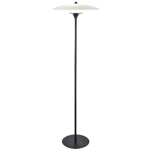 [HALO-991331] HALO DESIGN 991331 | BARONI FLOOR LAMP Ø46 OPAL GLAS/ BLACK METAL IP20