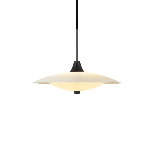 [HALO-991294] HALO DESIGN 991294 | BARONI PENDANT Ø35 OPAL GLASS/ BLACK METAL IP20