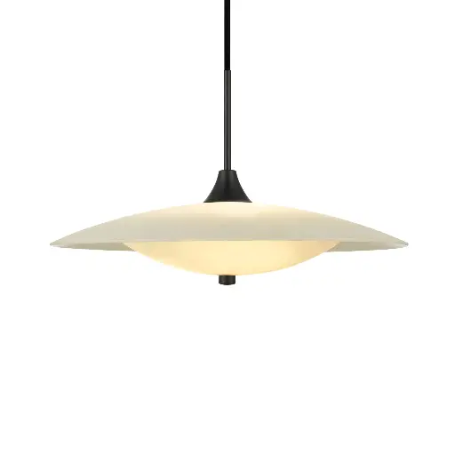[HALO-991317] HALO DESIGN 991317 | BARONI PENDANT Ø46 OPAL GLASS/ BLACK METAL IP20