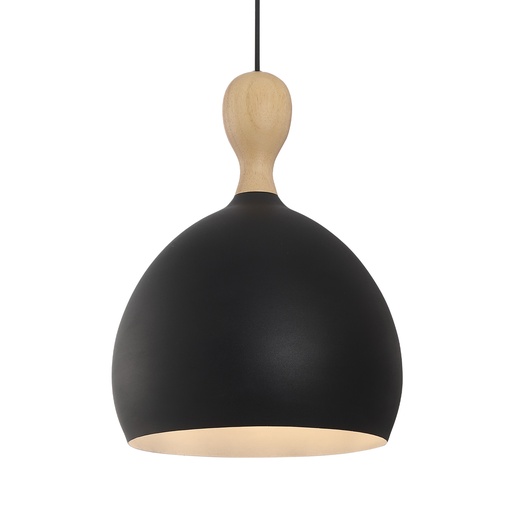 [HALO-742899] HALO DESIGN 742899 | DUEODDE PENDANT METAL/WOOD Ø30CM E27 BLACK IP20
