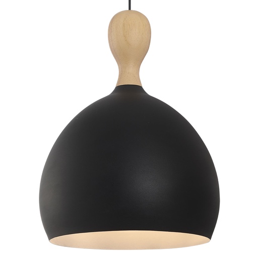 [HALO-742905] HALO DESIGN 742905 | DUEODDE PENDANT METAL/WOOD Ø39CM E27 BLACK IP20
