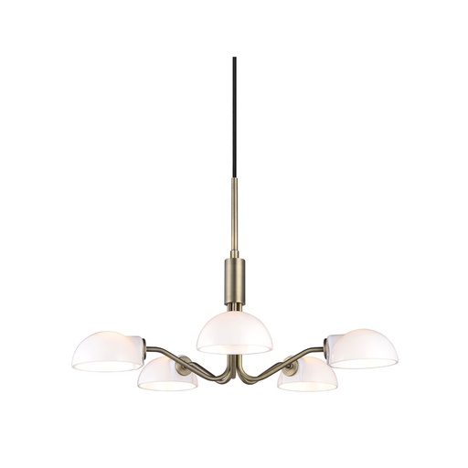 [HALO-740376] HALO DESIGN 740376 | KJØBENHAVN MINI CHANDELIER, ANTIQUE 5 X G9 IP20