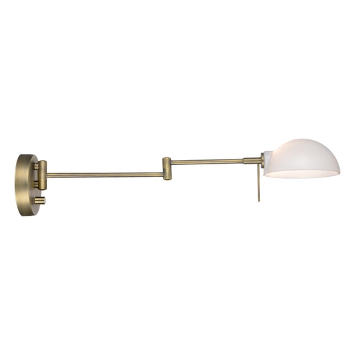 [HALO-740222] HALO DESIGN 740222 | KJØBENHAVN WALL LAMP W/ARM, ANTIQUE IP20