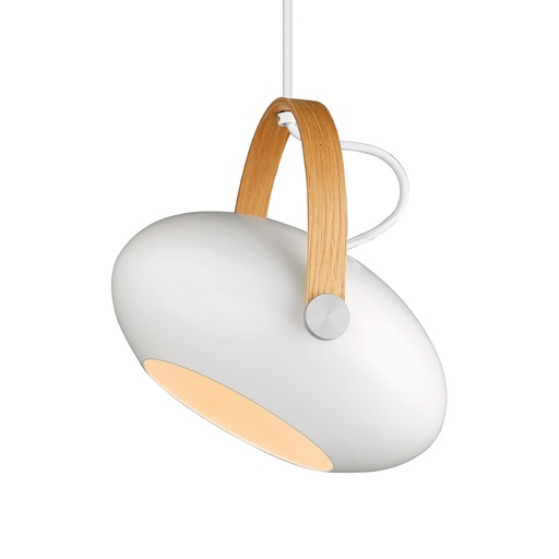 [HALO-734337] HALO DESIGN 734337 | D.C PENDANT Ø26 E27, WHITE / OAK IP20