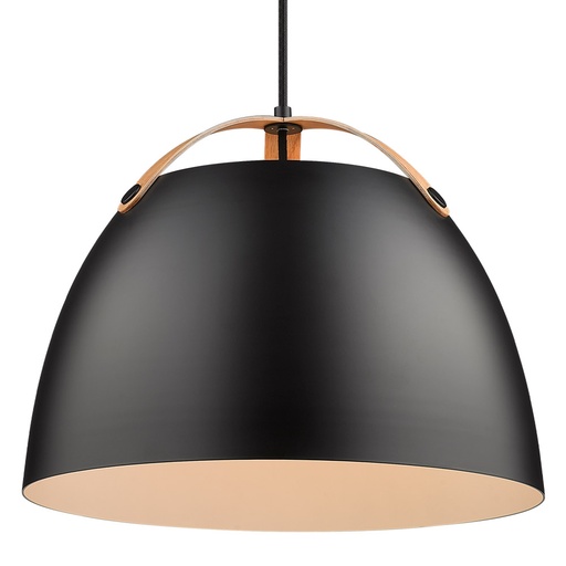 [HALO-734887] HALO DESIGN 734887 | OSLO PENDANT Ø40 BLACK-OAK IP20