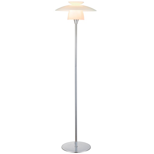 [HALO-733699] HALO DESIGN 733699 | SCANDINAVIA FLOOR LAMP Ø40 OPAL/CHROME IP20