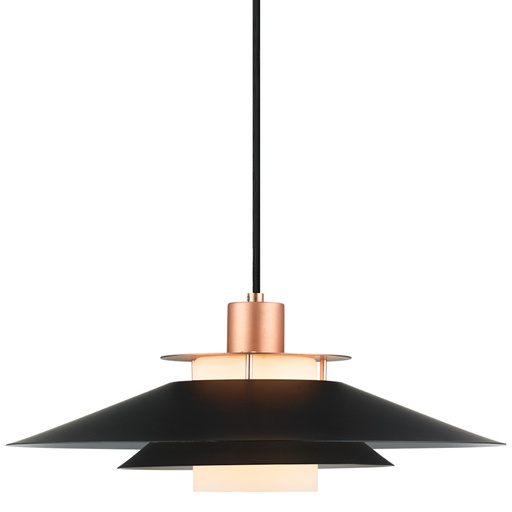 [HALO-990785] HALO DESIGN 990785 | RIVOLI PENDANT Ø40 BLACK/COPPER 60W DIMMABLE IP20